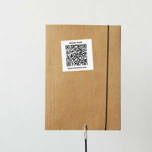 QR-code Eenvoudig Minimalistisch Zakelijk Logo Vierkante Sticker