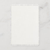 QR Code Eenvoudige Moderne Faux Deckled Edge Weddi Informatiekaartje (Achterkant)