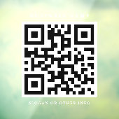 QR-code Eenvoudige zakelijke vensterkoppeling Raamsticker (Vel 3)
