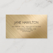 QR Code Elegant Balloons Gold Visitekaartje (Achterkant)