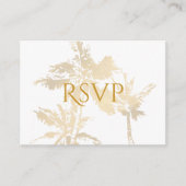 QR Code Elegant Palm Trees Gold No Menu (Voorkant)