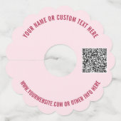 QR-code en aangepast Label voor promotiemateriaal  (Voorkant)