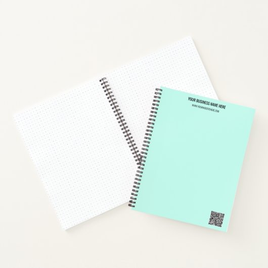 QR-code en aangepaste professionele tekst op maat Notitieboek (Binnen)