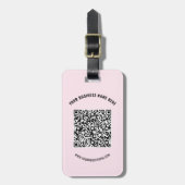 QR Code en Aangepaste Tekst Bagagelabel - Kies Kle (Voorkant verticaal)