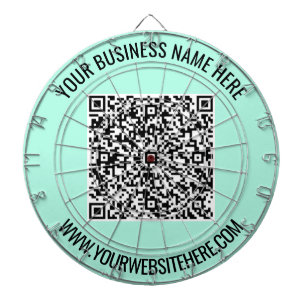 QR Code en Aangepaste Tekst Gepersonaliseerde Dart Dartbord