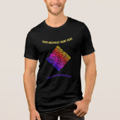 QR-code en aangepaste tekst hebben uw bedrijf gepe Tri-Blend Shirt (Voorkant)