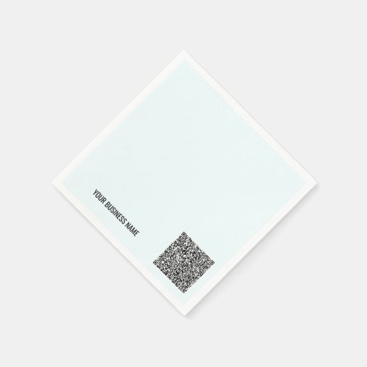 QR Code en Aangepaste tekst servetten - Kies kleur (Hoek)