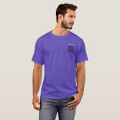 QR Code en aangepaste tekst Uw eigen ontwerp T-shi T-shirt (Voorkant volledig)