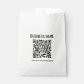  QR-code en bedrijfsnaam Bedankzakje (Voorkant)