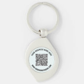 QR-code en Cadeaucode voor speciale Sleutelhanger (Voorkant)