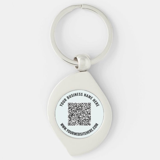 QR-code en Cadeaucode voor speciale Sleutelhanger (Voorkant)