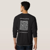 QR Code en Custom Text Uw Business Sweatshirt (Achterkant volledig)