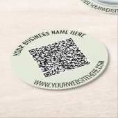 QR Code en het Onderzetter van het Douanetekst Bus (Gebogen)