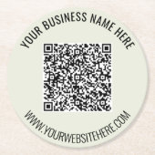 QR Code en het Onderzetter van het Douanetekst Bus (Voorkant)