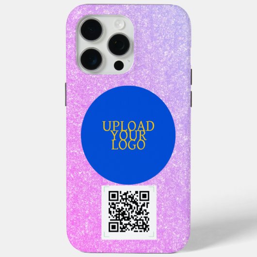 QR-code en logo Case-Mate iPhone Case (Achterkant)