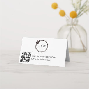 QR-code en Logo-tabletopteken