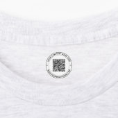 QR-code en tekst op persoonlijke bedrijfslabels Labels (Aangebracht)