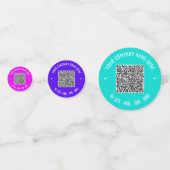 QR Code Entreprise Colorful Confetti promotionnel (Devant)