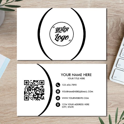 QR Code Entreprise Moderne Carte de visite profess