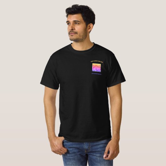 QR Code Entreprise T-shirt Texte personnalisé Choi (Devant entier)