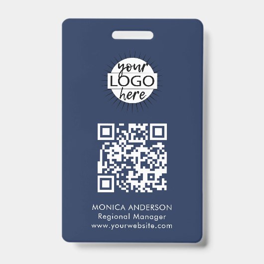 QR-code evenementenbadge Badge (Voorzijde)