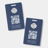 QR Code Event Badge (Front & Back)