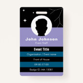 QR code event badge • Colored digital employee ID (Devant)