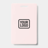 QR Code Event Badge | Digital Pink Budget ID Card (Achterkant)