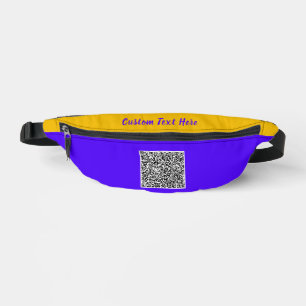 QR Code Fanny Pack met aangepaste tekst en kleuren Heuptasje