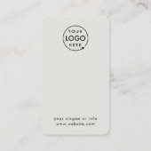 QR-code Feedback Professionele klantenrating grijs Visitekaartje (Achterkant)