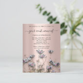 QR CODE Floral Meadow Wildflower Greenery Roos (Staand voorkant)