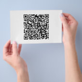 qr code Flyer (Hand)