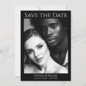 QR-code Foto Bewaar de Datum Save The Date (Voorkant)