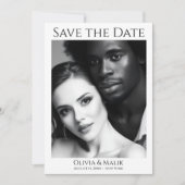 QR-code Foto Bewaar de Datum Save The Date (Voorkant)