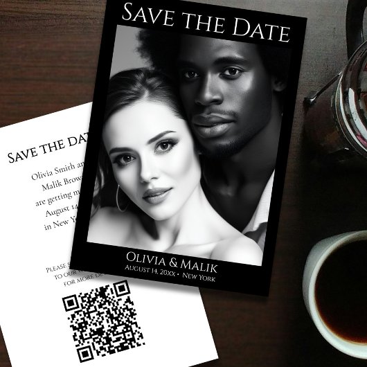 QR-code Foto Bewaar de Datum Save The Date