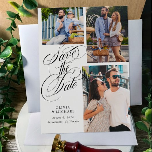 QR code Foto Collage Wedding Save The Date