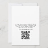 QR code Foto Collage Wedding Save The Date (Achterkant)
