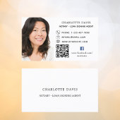 QR code foto facebook icoon wit Visitekaartje