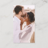 QR Code Foto Minimalistische RSVP Bruiloft Website Informatiekaartje (Achterkant)