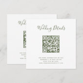 QR Code Foto RSVP Menu (Voorkant / Achterkant)
