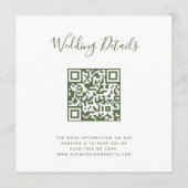 QR Code Foto RSVP Menu (Achterkant)