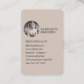 QR-code, foto, salon Visitekaartje (Achterkant)