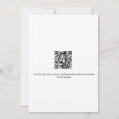 QR Code Fotobruiloft Opslaan van de datum Kaart (Achterkant)