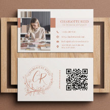 QR-code fototerracotta bloemenmonogram