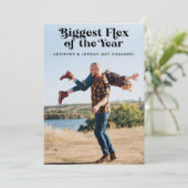 QR Code Funny Fiançailles photo Faire-part (Debout devant)