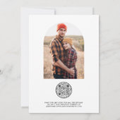 QR Code Funny Fiançailles photo Faire-part (Dos)