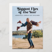 QR Code Funny Fiançailles photo Faire-part (Devant / Derrière)