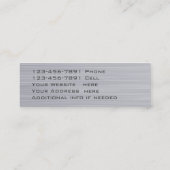 QR-code geborsteld metaal Mini Visitekaartje (Achterkant)