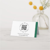 QR-code gegenereerde informatie Gevouwen bureaubor (Achterkant)