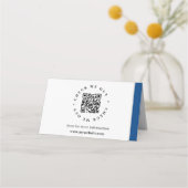 QR-code gegenereerde informatie Gevouwen bureaubor (Achterkant)